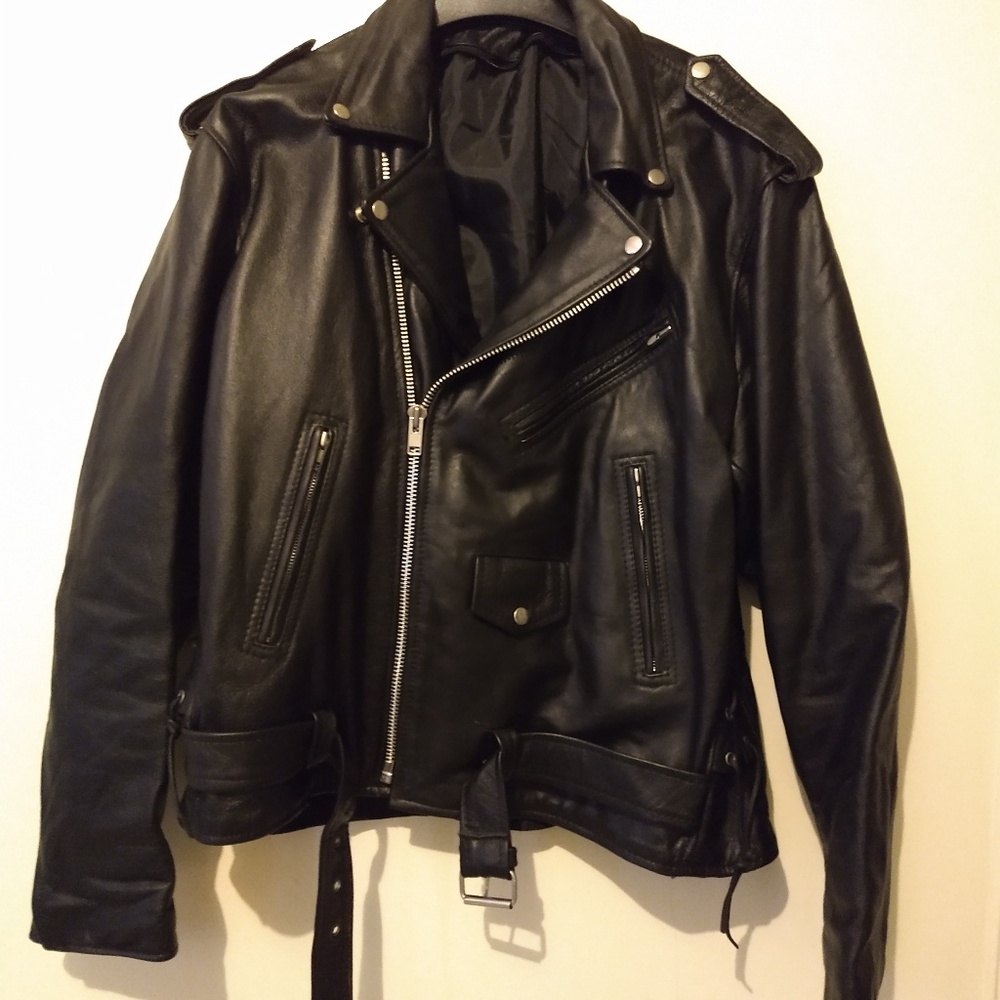 Leather Motorcycle Jacket - Picture 3 of 3